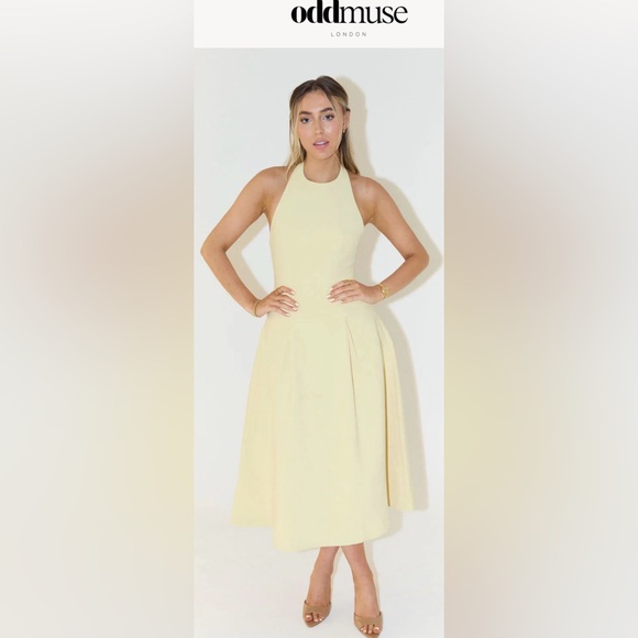 Muse Dresses & Skirts - Odd Muse Hem Midi Dress Size M Color Lemon NWT